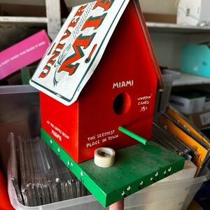 Red and Green Miami Birdhouse